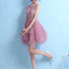 Cocktail Lace Applique Prom Homecoming Dress - Image 2