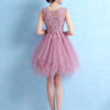 Cocktail Lace Applique Prom Homecoming Dress - Image 6