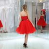 Cocktail Sleeveless Short Prom Sequined Tulle Party Dress - Image 2