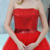 Cocktail Sleeveless Short Prom Sequined Tulle Party Dress - Image 5