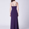 Evening Dresses Dark Navy Straps High Split Prom Dress Maxi Bridesmaid Dresses - Image 9