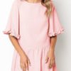 Fashion Half Sleeve Ruffle Pleated Female Shirt Summer Dresses - Image 5
