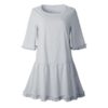 Fashion Half Sleeve Ruffle Pleated Female Shirt Summer Dresses - Image 12