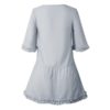 Fashion Half Sleeve Ruffle Pleated Female Shirt Summer Dresses - Image 13