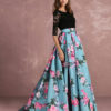Floral Lace Backless Printed Prom Party Dress