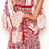 Floral Summer Off Shoulder Boho Flared Dress - Image 3