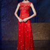 Formal Evening Luxury Embroideries 3D Flowers Applique Party Dress - Image 2