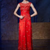 Formal Evening Luxury Embroideries 3D Flowers Applique Party Dress - Image 3
