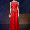 Formal Evening Luxury Embroideries 3D Flowers Applique Party Dress - Image 4