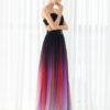 Gladient Chiffon Sweetheart Evening Prom  Dress