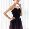 Gladient Chiffon Sweetheart Evening Prom  Dress - Image 2