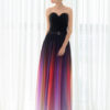 Gladient Chiffon Sweetheart Evening Prom  Dress - Image 7