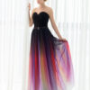 Gladient Chiffon Sweetheart Evening Prom  Dress - Image 6