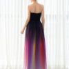 Gladient Chiffon Sweetheart Evening Prom  Dress - Image 5