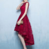 Lace High Low Cocktail Short Prom Party Dresses - Image 5