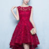 Lace High Low Cocktail Short Prom Party Dresses - Image 2