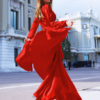 Long Sleeve Maxi Dress V Neck Party Dress Split Casual Dress - Image 7