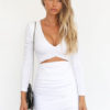 Long Sleeve Shaping Mini Dress - Image 4