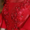 Mermaid Luxury Flowers Illusion Bell Sleeve Formal Evening Dress - Image 6