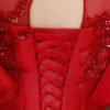 Mermaid Luxury Flowers Illusion Bell Sleeve Formal Evening Dress - Image 7