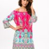 Off-shoulder Print Mini Dress - Image 11