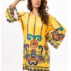 Off-shoulder Print Mini Dress