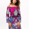 Off-shoulder Print Mini Dress - Image 8