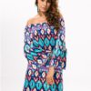 Off-shoulder Print Mini Dress - Image 9
