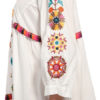 Oversized Boho V Neck Ethnic Embroidered Cotton Long Dress - Image 6