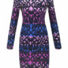 Printed Off The Shoulder Shaping Mini Dress - Image 3