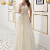 Prom Luxury Tulle Beaded Cutout Maxi Formal Occasion Dress - Image 2