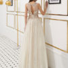Prom Luxury Tulle Beaded Cutout Maxi Formal Occasion Dress - Image 4