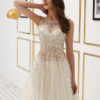 Prom Luxury Tulle Beaded Cutout Maxi Formal Occasion Dress - Image 5