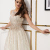 Prom Luxury Tulle Beaded Cutout Maxi Formal Occasion Dress - Image 6