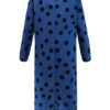 Round Neck Polka Dot Tie Waist Long Dress - Image 8