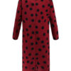 Round Neck Polka Dot Tie Waist Long Dress - Image 10
