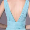 Sexy Evening Dresses Formal High Split Aqua V Neck Plunging Backless Prom Dress - Image 8