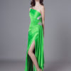 Sexy Evening Dresses One Shoulder Long Prom Dress High Split Beading Green Formal Gowns - Image 2