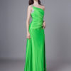 Sexy Evening Dresses One Shoulder Long Prom Dress High Split Beading Green Formal Gowns - Image 3