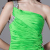 Sexy Evening Dresses One Shoulder Long Prom Dress High Split Beading Green Formal Gowns - Image 6