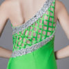 Sexy Evening Dresses One Shoulder Long Prom Dress High Split Beading Green Formal Gowns - Image 7