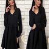 Sexy V-neck Ruffle Mini Straight Dress Women Dress - Image 5