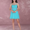 Short Homecoming Turquoise Sweetheart Prom Dress - Image 14