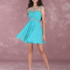 Short Homecoming Turquoise Sweetheart Prom Dress - Image 13