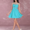 Short Homecoming Turquoise Sweetheart Prom Dress - Image 12