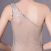 Silver Mermaid Sequined One-Shoulder Evening Dress - Image 10