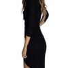 Split Midi Women Long Sleeve Bodycon Dress - Image 7