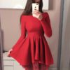Spring Butterfly Sleeve Wrap Mini Women  Dress - Image 8