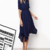 Spring Summer Midi Swing Shirt Women Casual Dress - Image 5