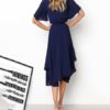 Spring Summer Midi Swing Shirt Women Casual Dress - Image 6
